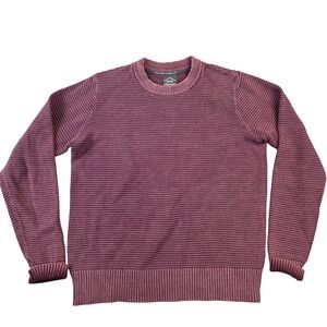 KUHL Sofie Sweater Organic Cotton Ribbed Knit Sweater Winter Berry Lg style 4029